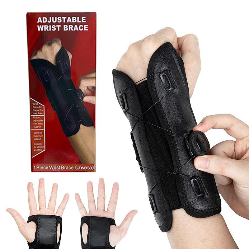 1Pcs Adjustable Knob Wrist Guard Removable Steel Plate Tendon Sheath Fixation Compression Protection Comfort Wrist Brace Unisex