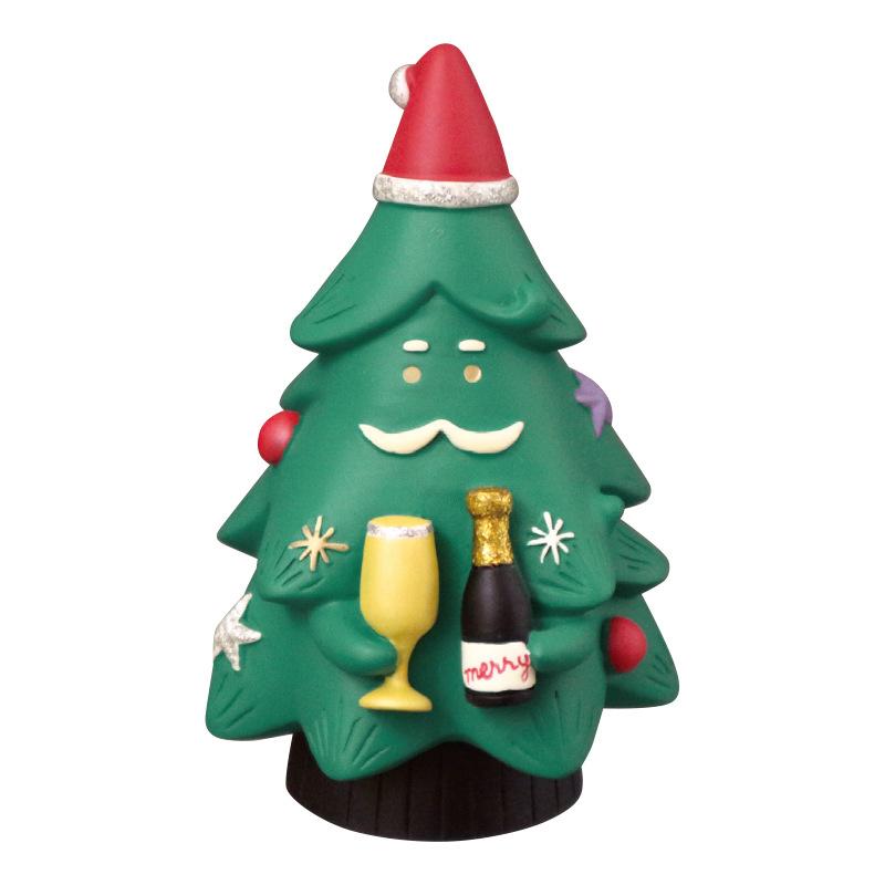 Christmas Santa Claus Japanese Miniature Resin Small Pendant DIY Decoration Home Scenic Ornaments Collection Gift