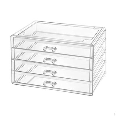Organizzatore per Cassetti in Acrilico per Trucco Custodia per Accessori per Capelli Supporto Multi Livello per Orecchini di Lusso Leggero