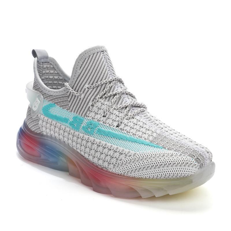 

Новая женская обувь на весну, модные спортивные модные дышащие женские студенческие туфли, летающие тканые повседневные кроссовки 36