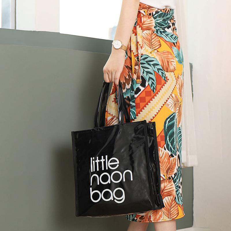 Fashionable  Large Capacity Transparent Hand In Hand Bag Travel Handbag