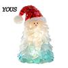 Christmas Wreath Figurine DIY Lighted Kit, Santa Snowman Reindeer Tree Decor, Handmade Xmas Decor with LED Light, Festive Party Supplies