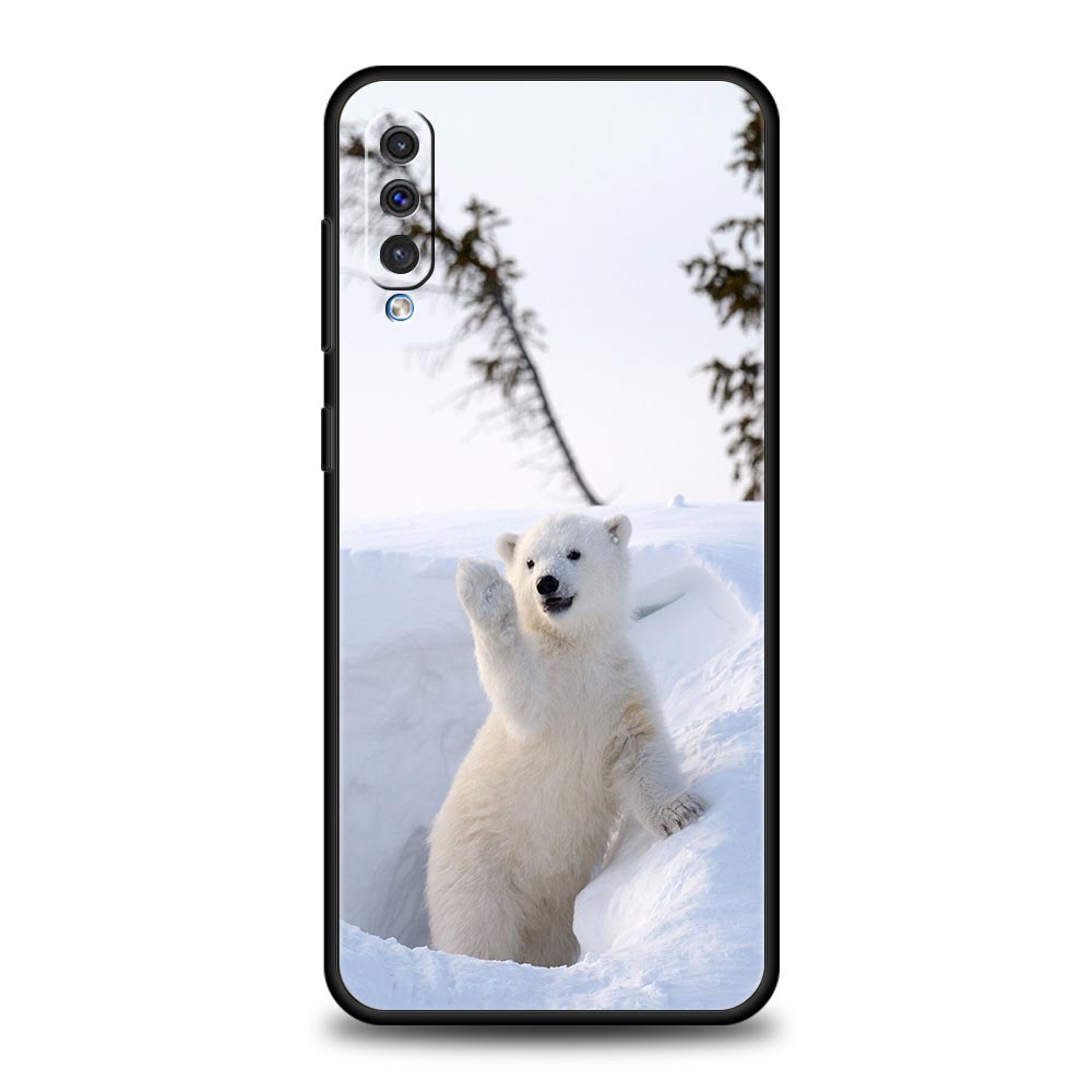 Polar Bear Phone Case For Samsung A56 A36 A26 A54 A52 A24 A14 A50 A72 A70 A06 A12 A22 A34 A42 A32 A04s A16 5G Cover