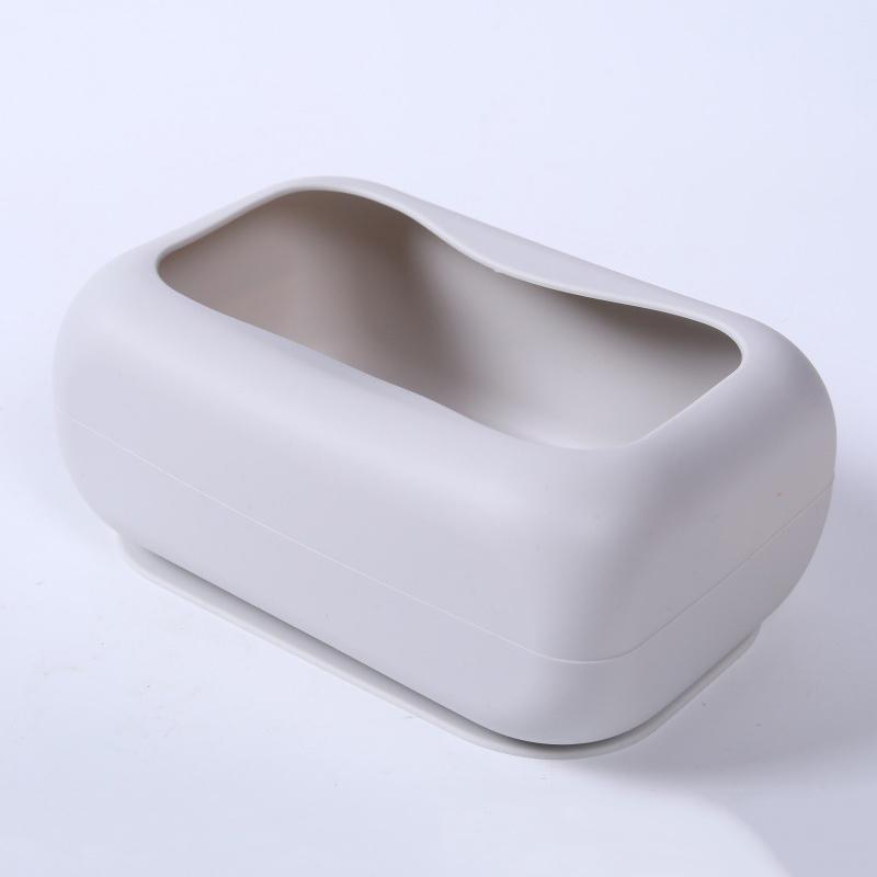 

Storage Container Silicone Tissue Box No Punching Creative Paper Box With Suction Cup Simple Napkin Storage Box Homestay 16CM белый