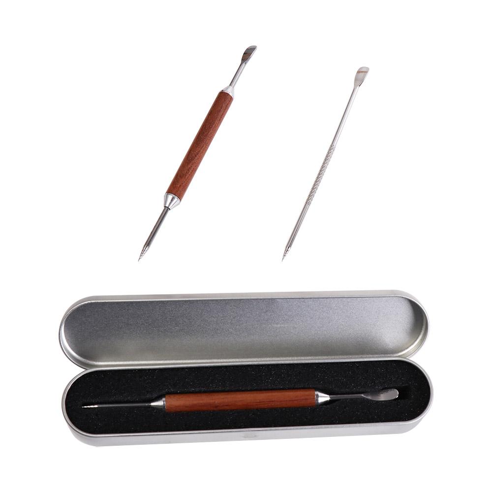 with Box Coffee Art Needles with Wood Handle Espresso Accessory Durable Coffee Latte Art Pen  Latte