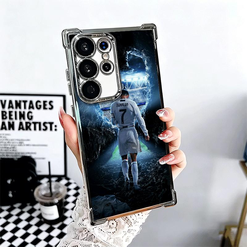 Football Star R-Ronaldo C-CR7 Soft Phone Case For Samsung Galaxy S26 Ultra S25 Edge S24 FE S23 Plus S22 S21 + S20 Plating Anti-F