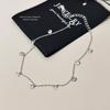 925 Sterling Silver Sweet Tassel Zircon Anklet for Women Korean Exquisite Elegant Summer Foot Accessories Gift