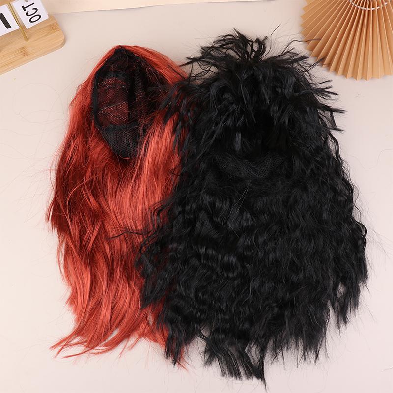 70er 80er Rocker Kostüm Heavy Metal Männer Frauen Perücke mit Bandana Sonnenbrille Halskette Party Bekleidung