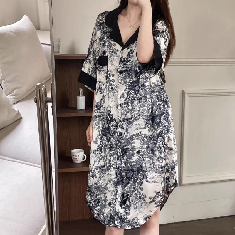 

Классическая винтажная элегантная женская ночная юбка, летняя, прохладная, домашняя, пижамная юбка, стиль Ins Art, модная, повседневная одежда для сна XXL