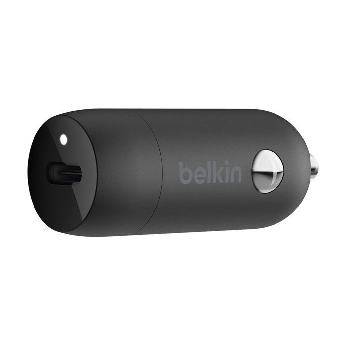 Nabíječka autobaterie - BELKIN - 30W USB PD - Zásuvka zapalovače cigaret - Černá a bílá - USB Type-C