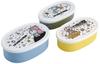 Skater Antibacterial Lunch Box Storage Set of Doraemon Space Stroll Made In Containers, 3, Design, Japan, SRS3SAG-A