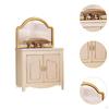 Mini Bathroom Cabinet with Sink Furniture for 1/12 Dolls Playset Funny Gift Shower Room