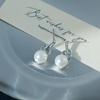Autumn And Winter Earrings Sweet Wind Pearl Stud Earrings Female Elegance White Temperament Versatile Star Nana With Earrings