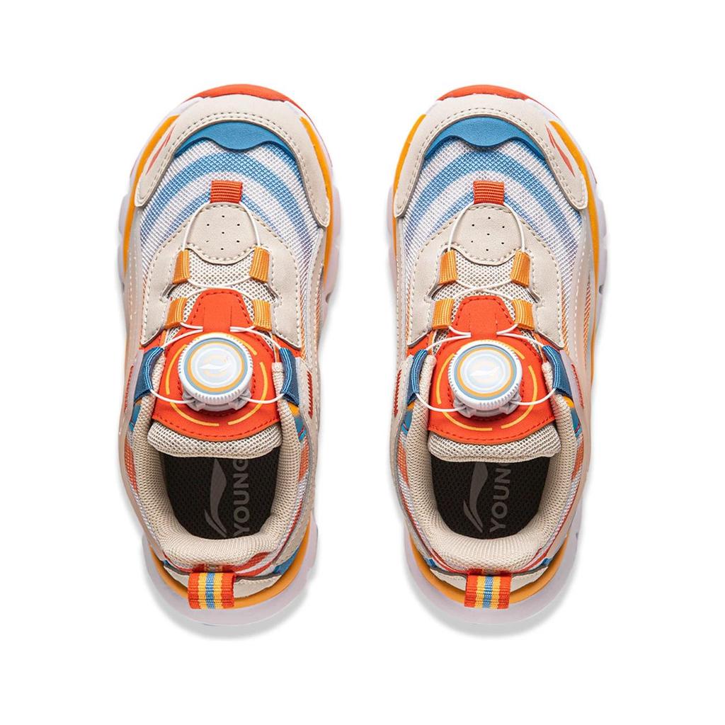 Li-Ning Cloud Rutschfest Anti-Kick Abriebfest Rebound Atmungsaktiv Leicht Stoßdämpfung Low-Top Kinder Laufschuhe Kinder Sneaker YKNU090-13