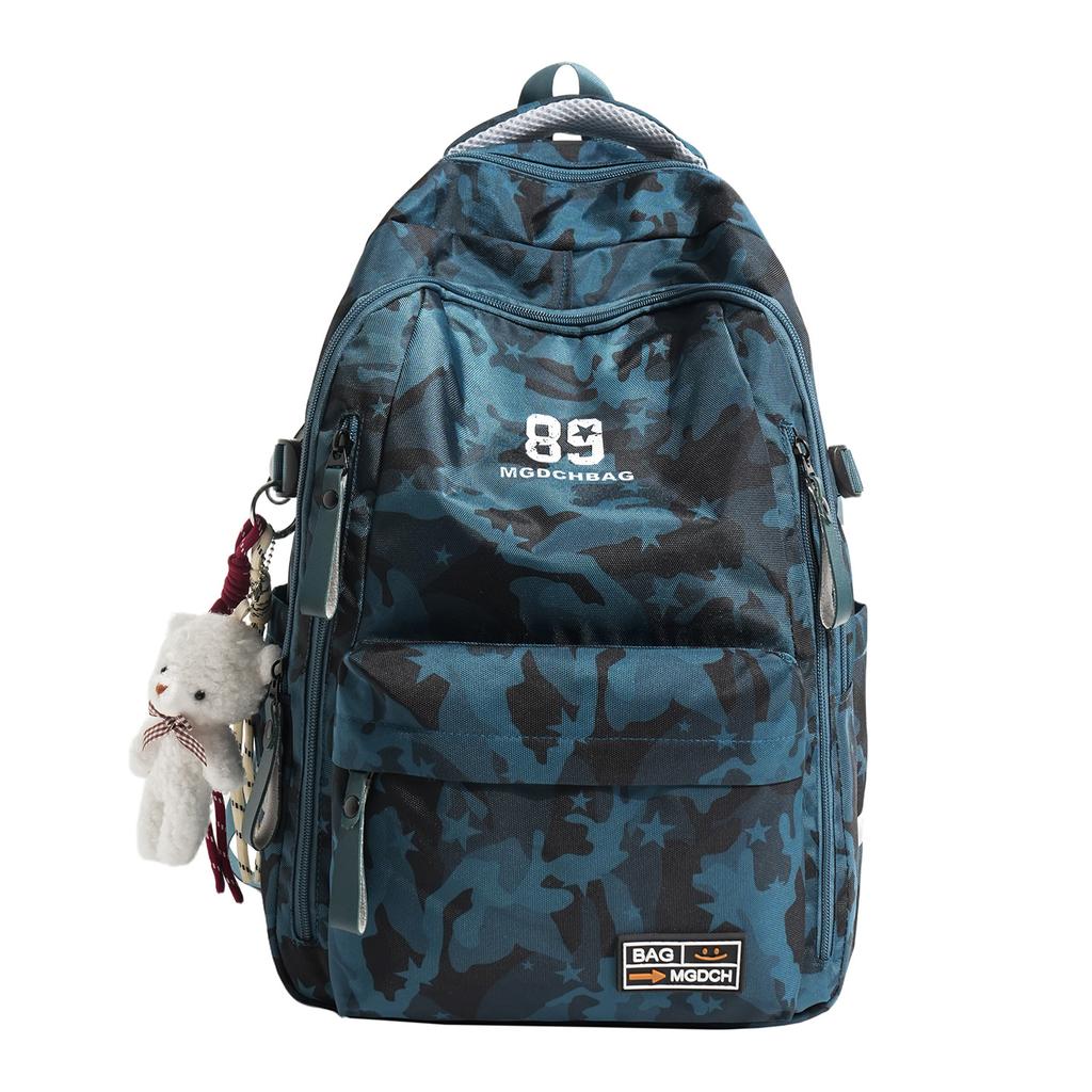 Schoolbag1011 Spring and Summer New Backpack Large Capacity Graffiti Backpack Men's Casual College Student School Bag Male Junior High School Student