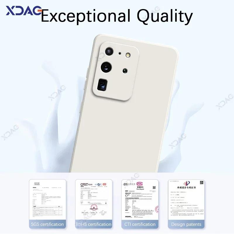 Mobile Phone Cover for Samsung Galaxy S20 FE Plus Ultra SamsungS20Ultra S20Plus 5G Soft Square Liquid Silicone Case Bag