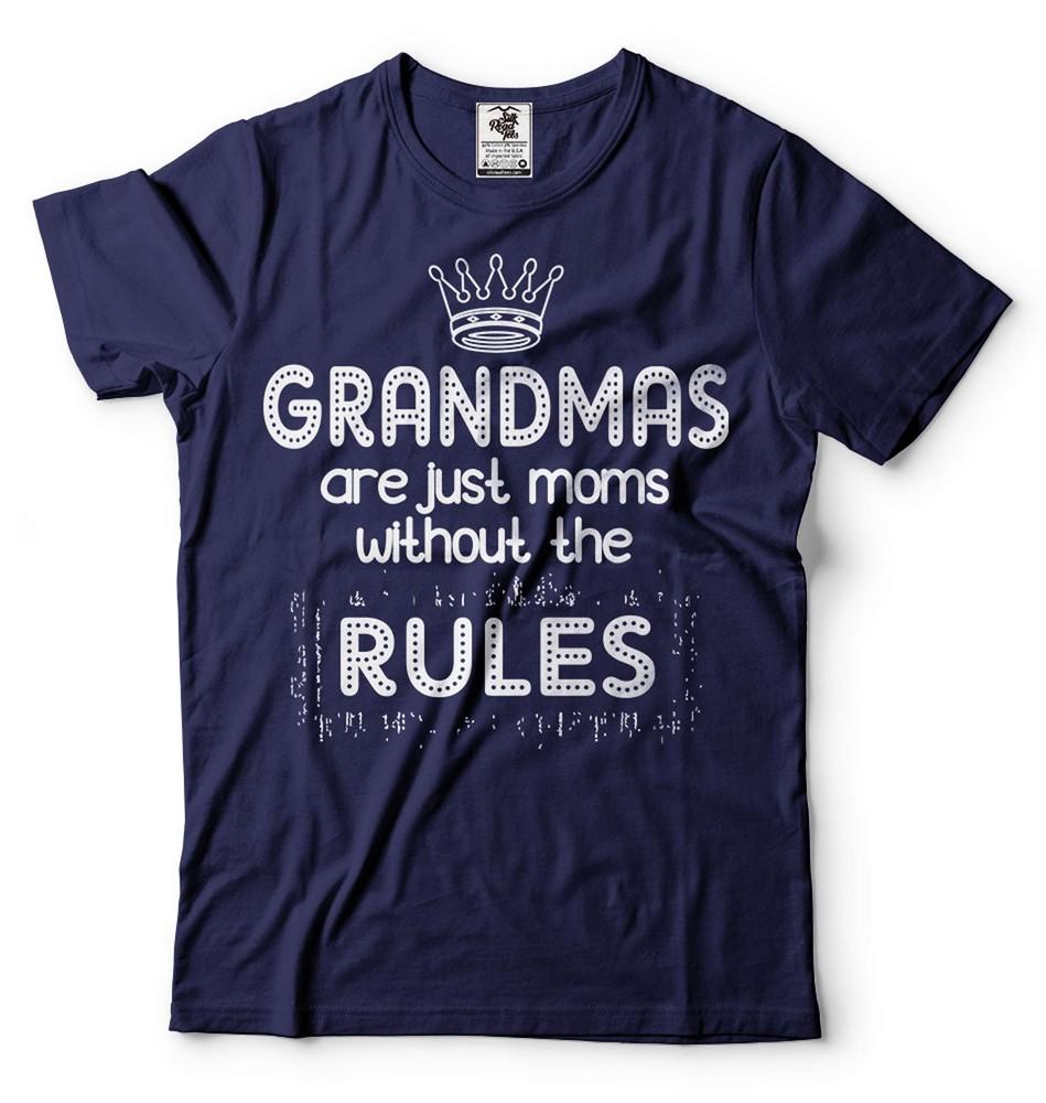 Funny Grandma Shirt Grandmas Are Just Moms Without The Rules Shirt Grandma Shirt Unisex T-Shirt XL