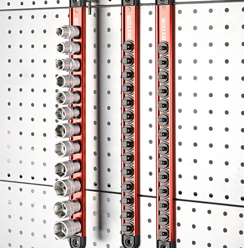 Magnetic Wall-Mounted Metal Sleeve Rack for Power Strip Storage