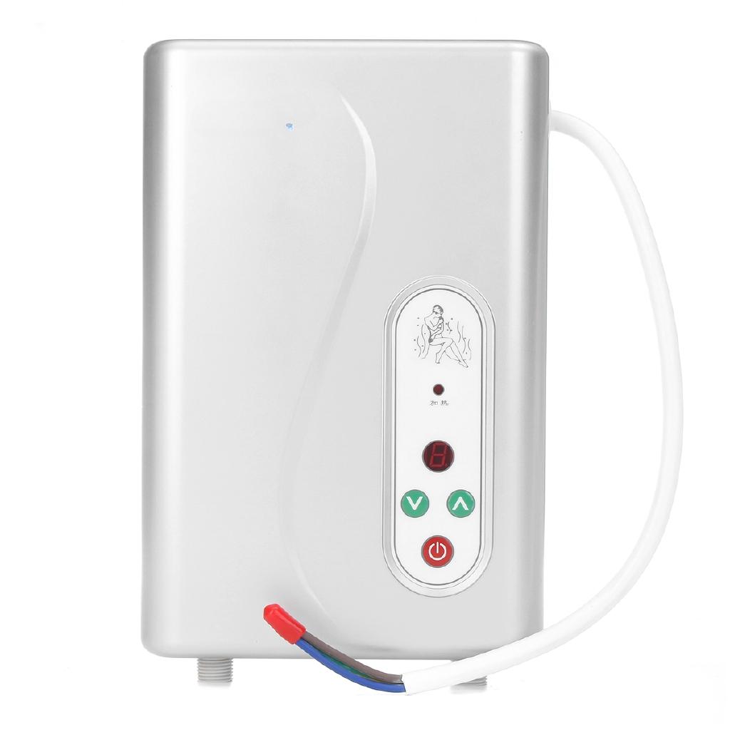 IPX4 6100W Instant Electric Water Heater Tankless Hot Instantaneous Water Heater System for Shower Kitchen Bathroom