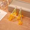 Crystal Flower Holiday Style Earrings Super Fairy Beaded Floral Earrings Beaded Earrings  Women