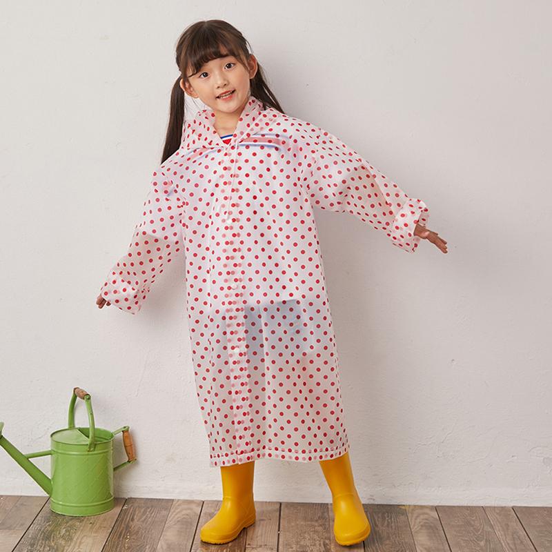 

Дождевик детский с капюшоном портативный для мальчиков и девочек дождевик пончо от дождя детский водонепроницаемый дождевик красный