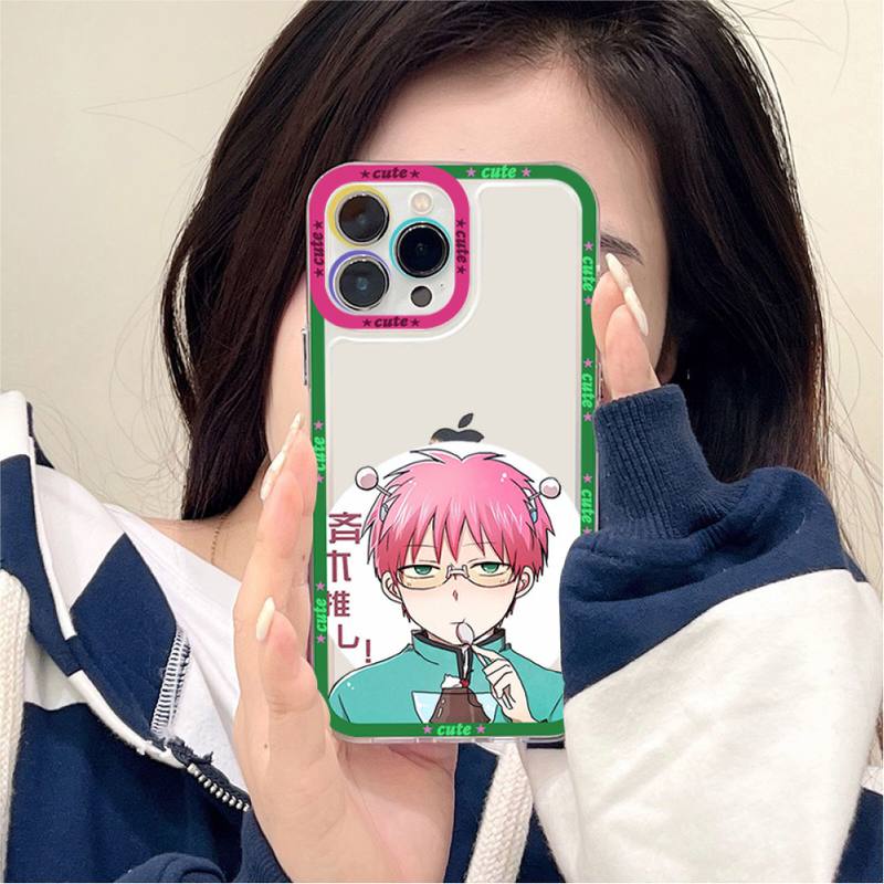 Japanese anime the disastrous life of saiki k Phone Case For 14 Pro 14 Pro Max iPhone 11 12 13 Mini Pro Max Case shell