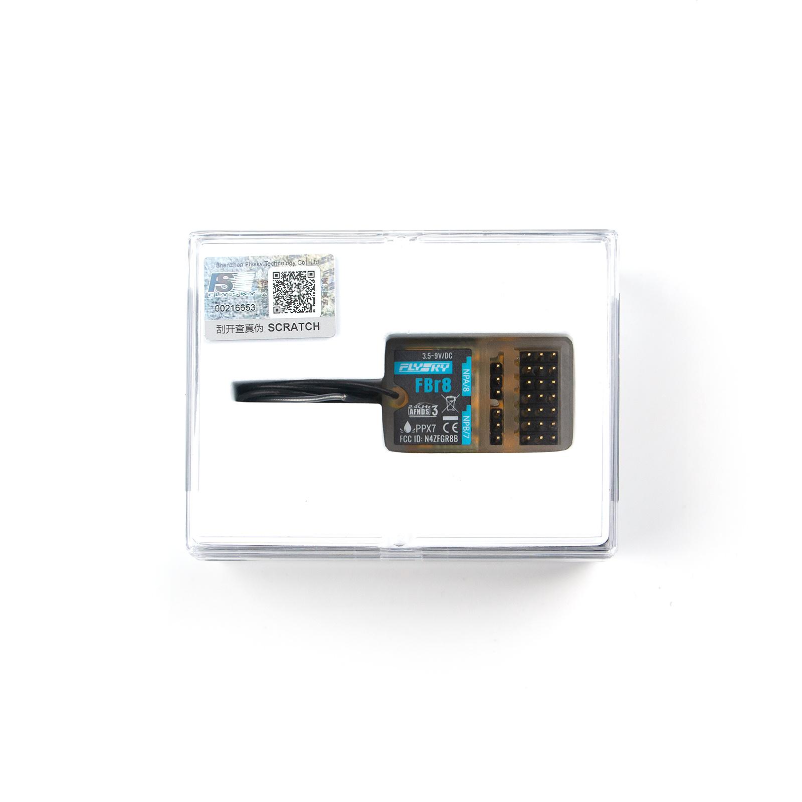 

Flysky FBr8 2.4GHz 8CH Receiver AFHDS 3 System Supports Single Bidirectional PWM/PPM/i-BUS2/S.BUS/i-BUS PPX7 Waterproof for Remote Contro