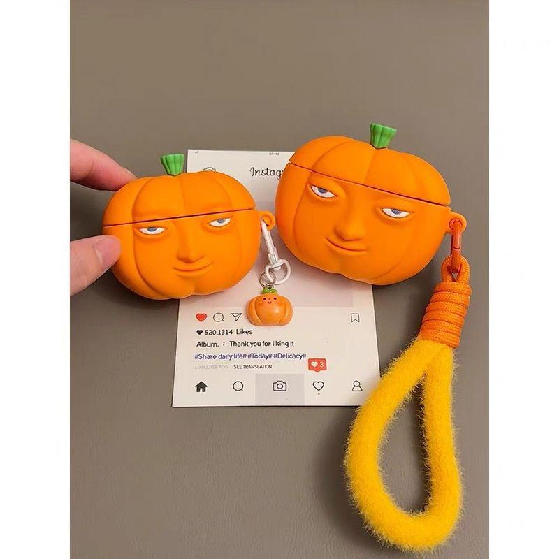 

Apple Wireless Bluetooth Airpodspro Earphone Case 4 Generation Soft Airpods1/2 Silicone 3 Generation Protective Case Pro2 Generation Drop-Resistant Apple AirPods pro/pro2 Maze Pumpkin Single Shell