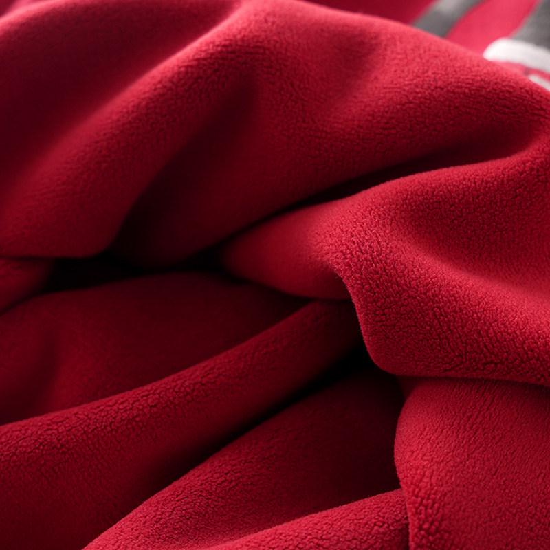 Boys' Red Fleece-Lined Winter Hoodie 2025 - Stylish Year of the Horse Top for Middle and Big Kids.