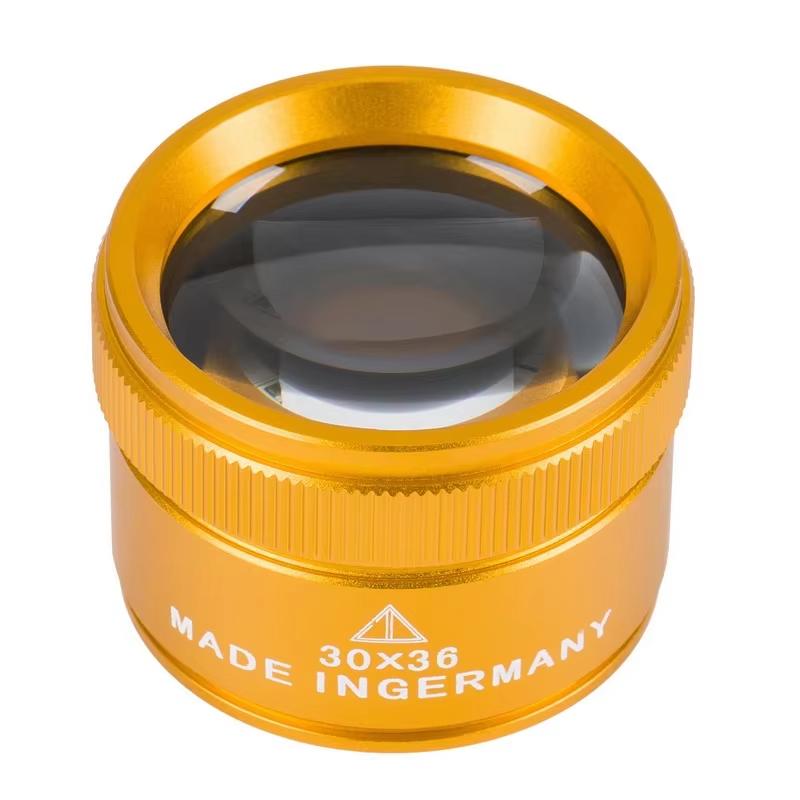 Optical Magnifying Glass 30x36  Portable Pocket Electronics Magnifyier For Jewelry Coin Stamps Watch Repair Magnifying Glass