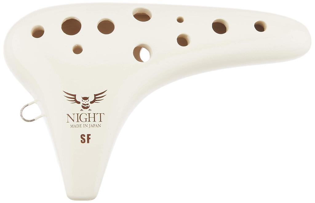 NIGHT Classic Series SFI Ocarina, Soprano F, Ivory (Case Included)