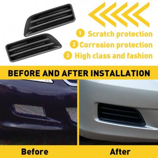 2 Set Fog Light Covers Left Side Passenger For Honda 2006-2007 Accord Sedan