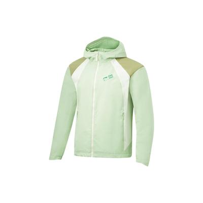 Kapuzenjacke mit Einsätzen für den Außenbereich Herrenjacke Bambus-Grün AFDT891-5