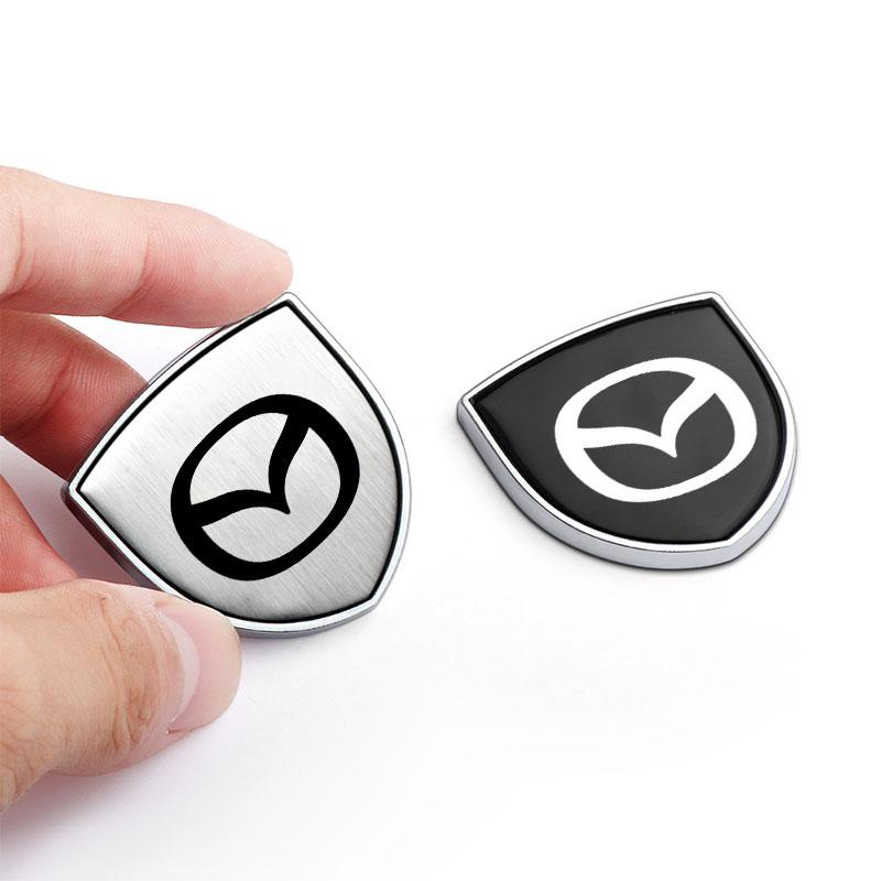 1Pcs 3D Metal Auto Door Shield Emblem Car Body Badge Sticker Styling For Mazda 3 6 CX5 2 CX3 CX9 MX5 RX8 Axela Demio MS CX5 2 Axela Demio Atenza MS GJ