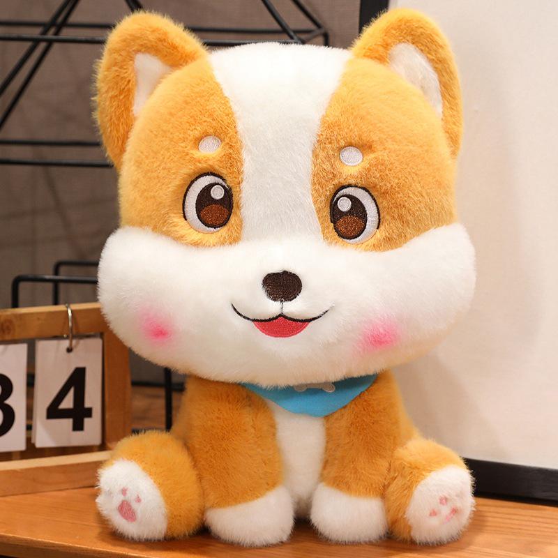 

Cute Corgi Plush Toy - Sitting Dog Series for Home Decor 20cm