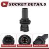 1 Pc Side Marker Light Socket for Toyota 4Runner 2013-2021 No.90075-60077/9007560077 Headlight Lamp Bulb Connector 2 Pin