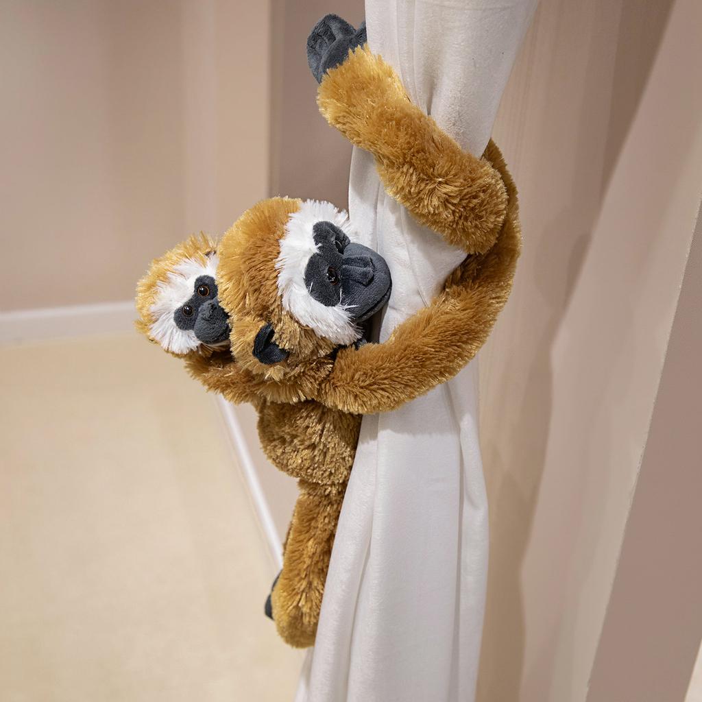 Simulation Long Arms Animal Plush Toy Cute Mom&Baby Gorilla Monkey Chimpanzee Sloth Lemur Doll Hanging Decorations Ornaments