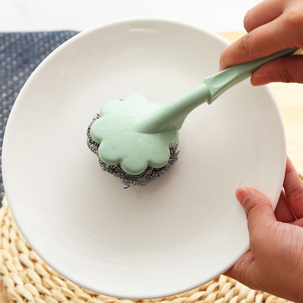 Szczotka kulkowa ze stali nierdzewnej z długim uchwytem Kuchnia Wisząca szczotka do czyszczenia Narzędzie do mycia naczyń