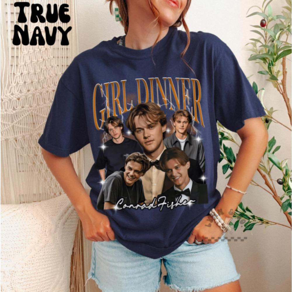 Conrad Fischer Girls Dinner Summer New Retro Unisex Cotton Casual Fashion Tshirt