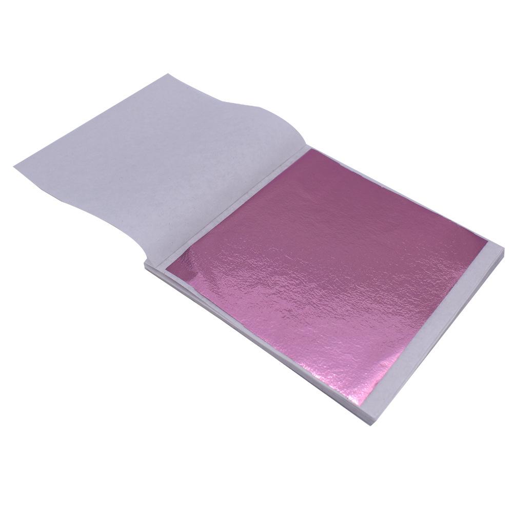 Papel de folha de ouro e prata imitação embalado individualmente para artesanato de resina epóxi faça você mesmo, papel de folha para fabricação de joias de unhas