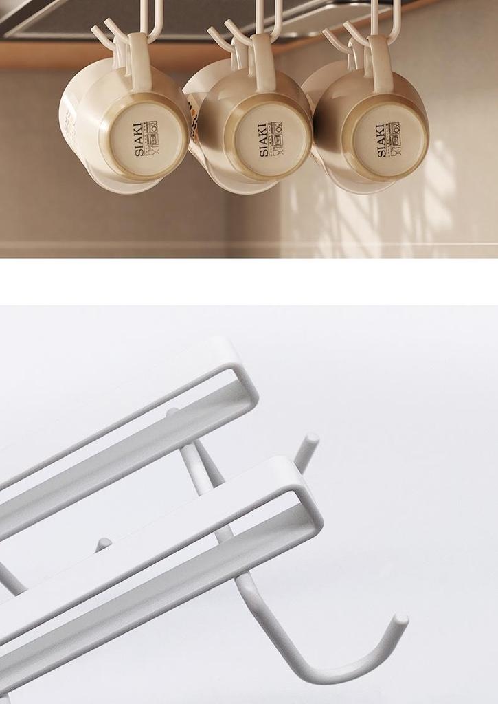 Wall-Mounted High-Grade Cup Storage Shelf: Coffee & Tea Cup Hanging Holder