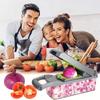 Hot 16Pcs Set Vegetable Chopper Onion Chopper Handle Food Grate Food Chopper Kitchen Vegetable Slicer Dicer Cut Potato Shredder