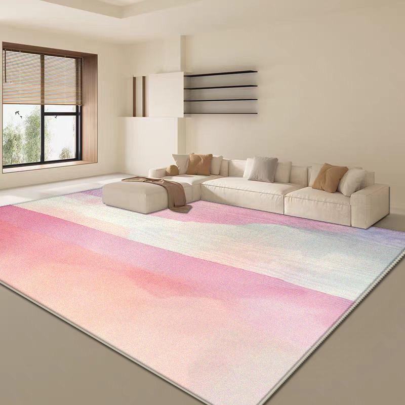 Soft Fluffy Pink Abstract Carpet Living Room Sofa Table Large Area Rugs Bedroom Decoration Lounge Cloakroom Anti-slip Floor Mats