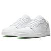 New JORDAN 1 Low Triple White Tumbled Leather 553558-130