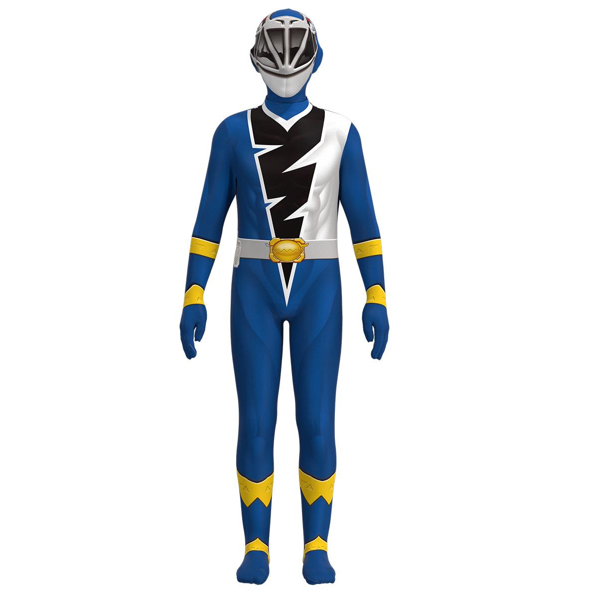 

Kishiryu Sentai Kids Ryusoulger Jumpsuit Cosplay Halloween Party Role Play 170 синій