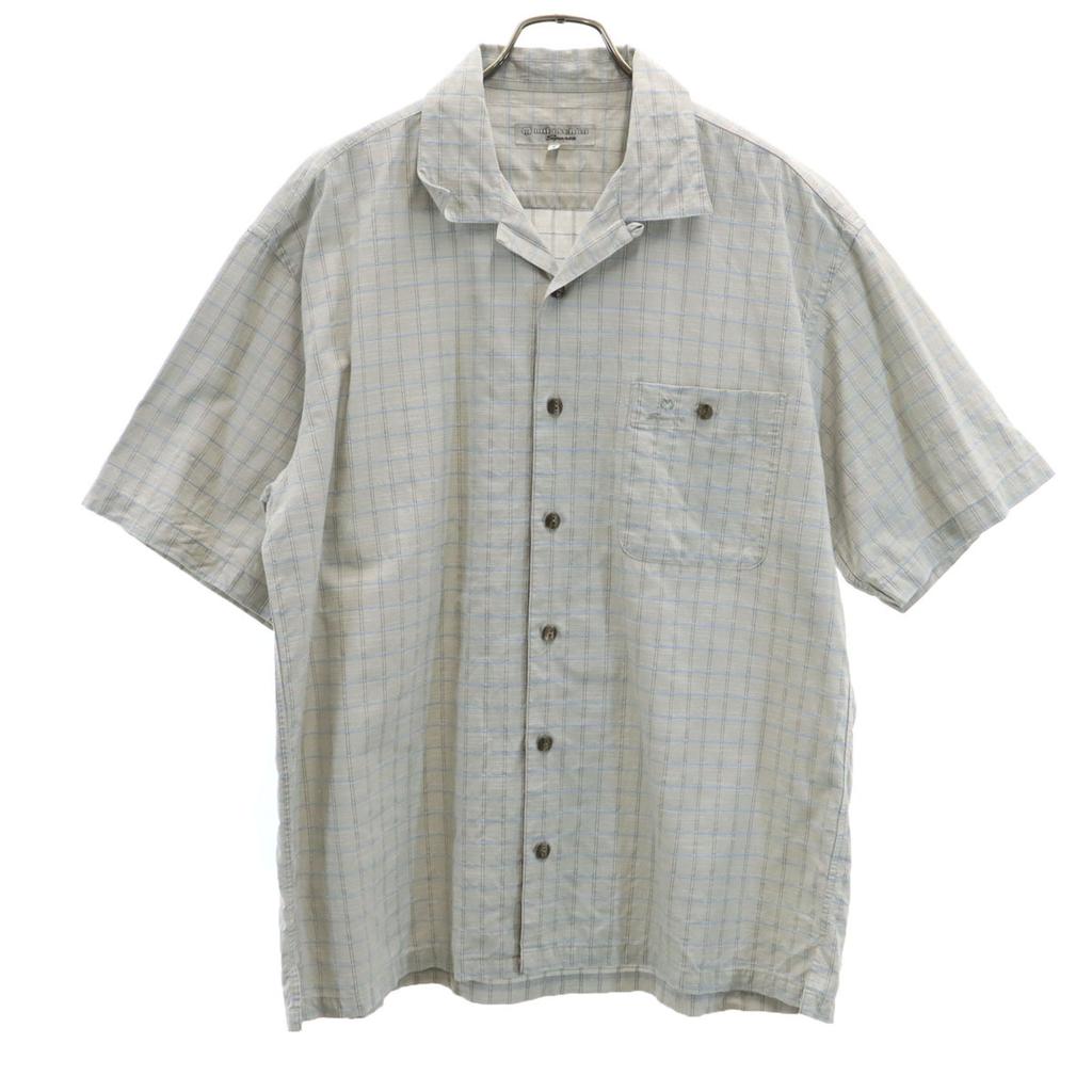 Mila schon Made In Japan Check Pattern Short Sleeve Open Collar Shirt 4 Men's Used