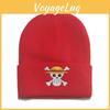 One Piece Cold Japanese Beanie Hat Hip Hop Ski Hat Pullover Warm Hat Cartoon Ghost Head Knitted Hat Animation