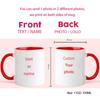 Personalised Your Photo Mug, Custom NAME IMAGE TEXT Cup,Customize Coffee Mugs, Tea Cups, Mothers Day, Wedding Gift 9 COLOURS