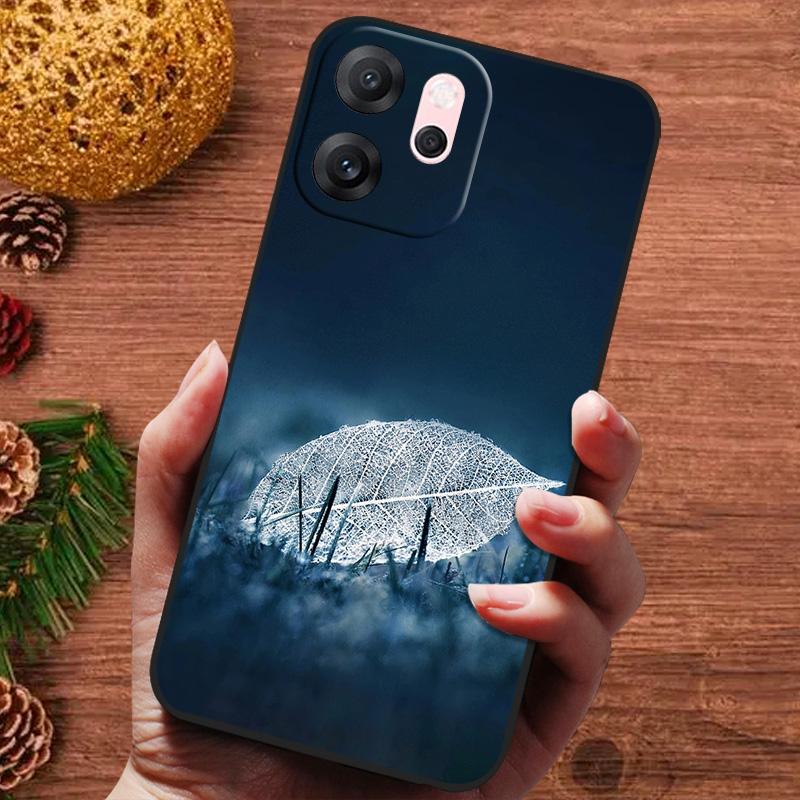 Świąteczne malowane etui na OPPO Reno 14F 14 F Reno14FS Etui Silikonowe Miękkie Etui na Telefon na OPPO Reno 14 13 Pro FS Capa Fundas