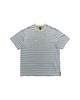 Eoneopegtideuesensyeol Border T-Shirt / Off White & Blue